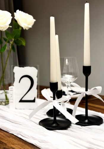 Kerzenhalter schwarz