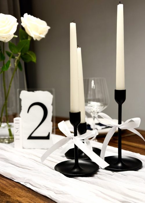 Kerzenhalter schwarz